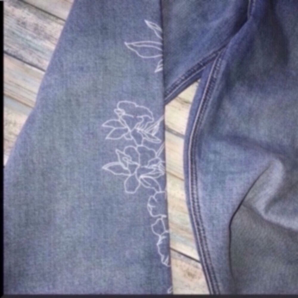 NWT Express Vintage Skinny High Rise Floral - Picture 4 of 6